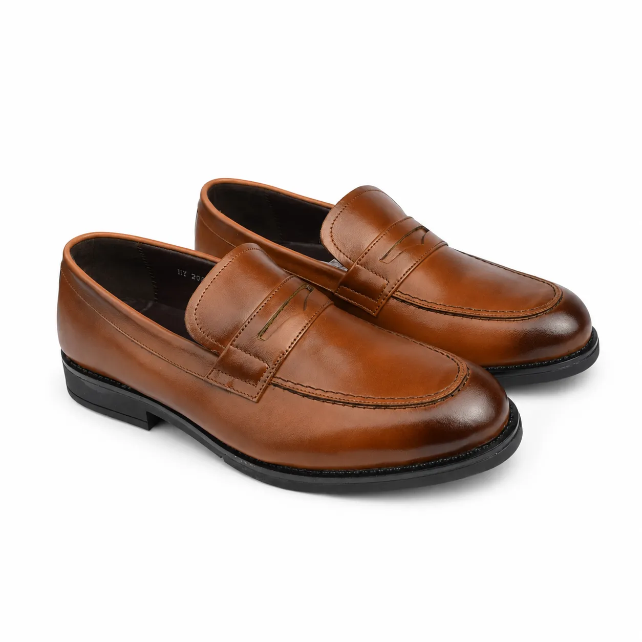 Chaussure pour homme135-1 marron cuir miniature